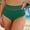 Army Green, variant on Conairie Women Bikini Bottoms Solid Full Coverage High Waisted Bathing Suit Ruched Scrunch Swim Bottom XXXL