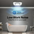 thumbnail image 7 of SPECSTAR Bathroom Exhaust Fan with Light, 110 CFM 1.0 Sone Shower Ventilation Fan, Super Quite Fan w/ 6000 K 1000LM LED Cool White Light, for 4'' Duct Ceiling Mount, 7 of 7