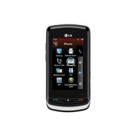 LG Xenon GR500 - 3G feature phone - microSD slot - LCD display - 240 x 400 pixels - rear camera 2 MP - AT&T - black