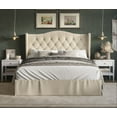 thumbnail image 1 of HMD Riley Full Tufted Upholstered Platform Bed, Beige, 1 of 3