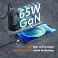 thumbnail image 4 of VIDVIE 3 Port Fast Wall Charger Head USB & Type C 65W Output XL-PLM320 Black, 4 of 7