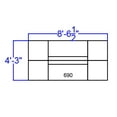 thumbnail image 4 of BizChair Black LeatherSoft Reception Configuration, 6 Pieces, 4 of 8