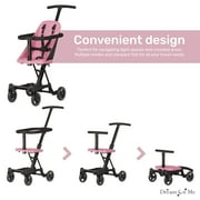 Dream On Me Coast Rider | Travel Stroller | Lightweight Stroller | Compact | Portable | Vacation Friendly Stroller, Pink