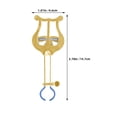 thumbnail image 2 of OUNONA 1Ensemble Pince à Partitions Trompette Fer Doré Portable Haute Élasticité Ressort Force de Serrage Réglable, 2 of 8