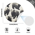 thumbnail image 5 of Round Grid Placemat ,One Sizex6, Round Placemat, PVC Plate Mat，15.4 Inch Non-Slip and Heat Resistant, Table Placemat, Dining Room Placemat Black Bear Seamless, 5 of 7