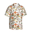 thumbnail image 2 of Daiia Mushrooms Hawaiian Shirt for Men Gentle Cotton Regular Short Sleeve Casual-Medium, 2 of 9