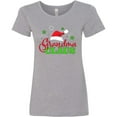 thumbnail image 3 of Inktastic Grandma Claus with Christmas Santa Hat and Snowflakes Women's T-Shirt, 3 of 5