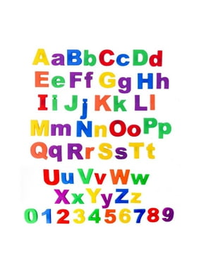 SPRING PARK 26Pcs Lower/Upper Case Alphabet Letters Number Fridge Magnet,Kid Learning Toy