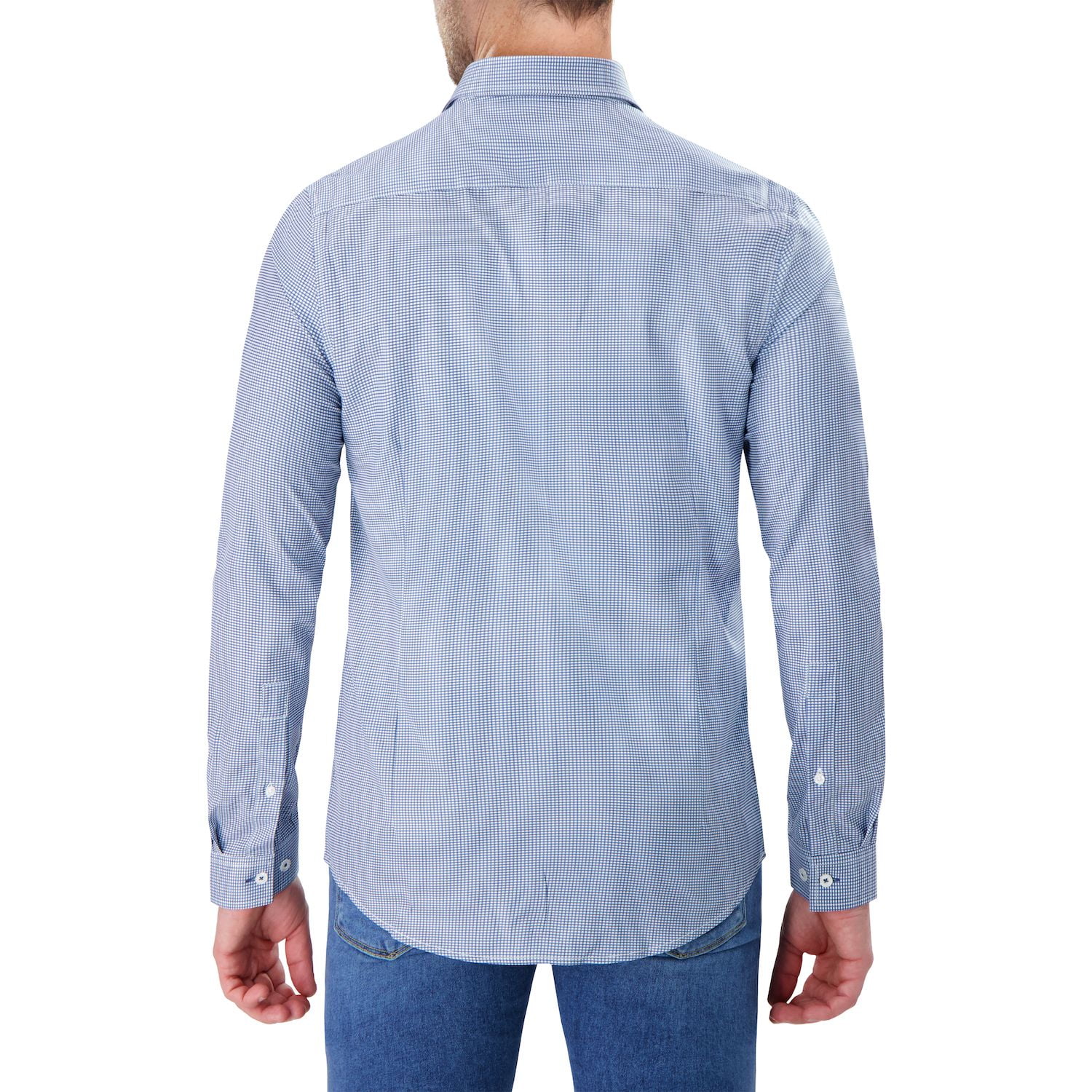 Men's Report Collection Slim-Fit Performance Dress Shirt Color: Lavender  Geo Size: 16-32/33 - Walmart.com