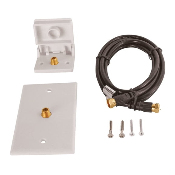 TV Hook UP Installation Kit (White)