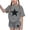 Gray, variant on Girls Summer Outfit Sets, Casual Crew Neck Graphic Short Sleeve Kids' 2 Piece Sets Black Size 10-12