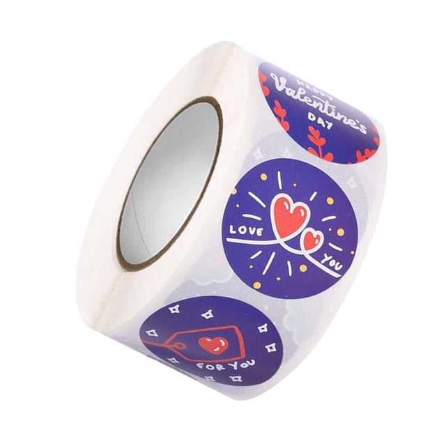 500 etiquetas de 0,98 pulgadas para álbumes de recortes, pegatinas creativas para San Valentín. Azul
