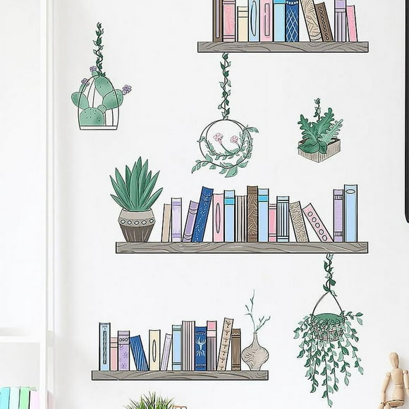 Dww-etagre De Livres Verdure Chambre D'enfant Entre Dcoration Intrieure Stickers Muraux