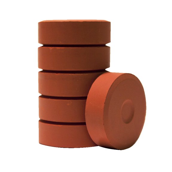 Richeson Tempera Cake Refill 6-Count Burnt Sienna