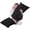 Black Velvet, variant on Large Body Pillow Insert with Grey Faux Fur Cover - Fluffy 20x54 Inch Long Bed Pillow for Sleeping - Breathable Full Body Pillow for Adults