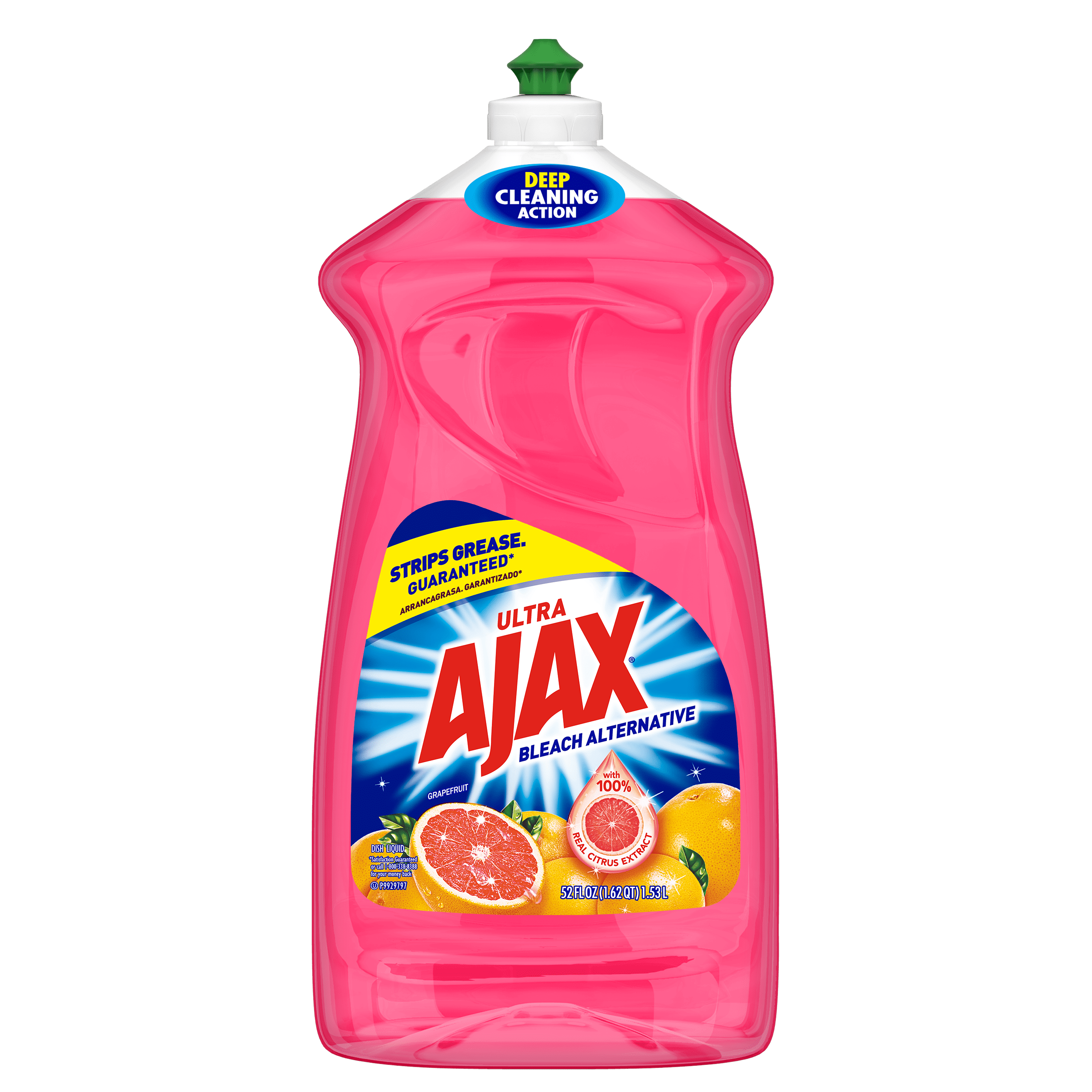 Ajax Ultra Bleach Alternative Dishwashing Liquid Dish Soap, Grapefruit  Scent - 52 Fluid Ounce