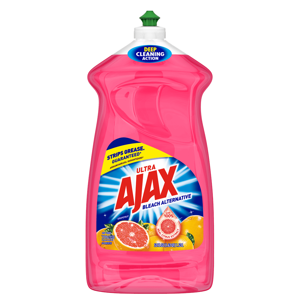 AJAX Ultra Bleach Alternative Liquid Dish Soap, Grapefruit, 52 Fluid
