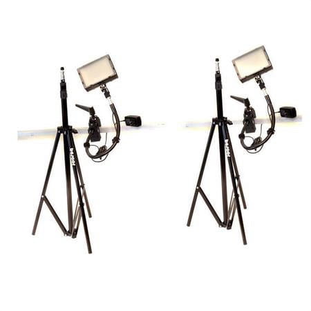 UPC: 0741147950192 | Grip-182K Gripper Gooseneck Bi-Color 2-Light Kit  Includes 2x FP-180 Dimmable LED Light  2x Gooseneck Arm  2x Gripper Clamp  2x AC-180 Power Supply and 2x LS-180 Light Stand
