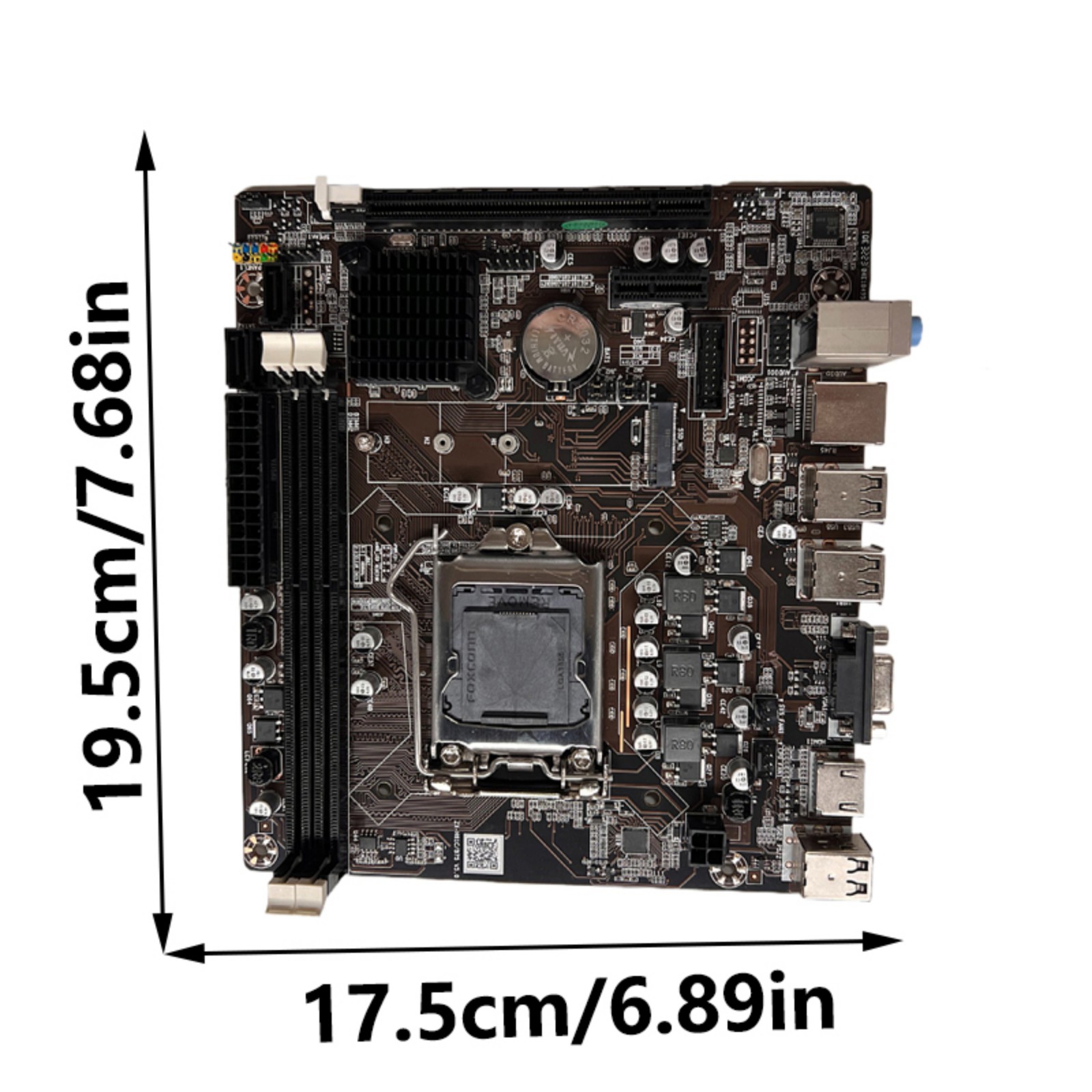 Computer Motherboard DDR3 1066/1333/1600 Memory Supported H61 Motherboard for 1155Series CPUs Processors PCIEx1 Slot