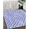 thumbnail image 3 of Ahgly Company Machine Washable Indoor Rectangle Transitional Heavenly Blue Area Rugs, 2' x 4', 3 of 7