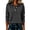 Dark Gray, variant on Women's Long Sleeve Collared Golf Top with Button Placket and Relaxed Athletic Fit