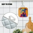 thumbnail image 4 of 4 Pack Pot Holders,Kitchen Essential, Potholder Set,Pop Art Representation Of A Pitbull, 4 of 6