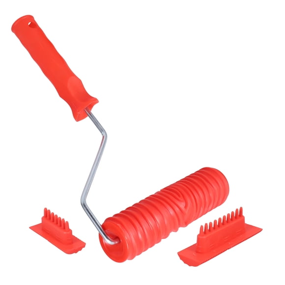 Phenofice Texture Painting Set Plastic Red Graining Painting Tool Architectural Projects 1 Set