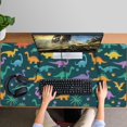 thumbnail image 4 of Long Mouse Pads for Desk,Dinosaur and Palm Tree Pattern Desk Mats on Top Of Desks, Desk Mouse Pad Extra Large with 3mm Non-Slip Base and Stitched Edge for Gaming,Office,Work,Home 47.3"x23.6", 4 of 6