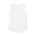 thumbnail image 7 of Sevevn Men's Linen-Look V-Neck Sleeveless Tank Top Workout Casual Vest White 3XL, 7 of 7