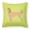 Multicolor, variant on Afghan Hound Checkerboard Green Fabric Decorative Pillow BB3806PW1818