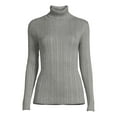 thumbnail image 5 of Time and Tru Women's Turtleneck Sweater, 5 of 5