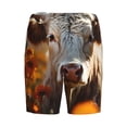 thumbnail image 7 of Daiia Sunflower Cow In Flower Field Mens Woven Stretch Pajama Short,Short Pajama Pants-4X-Large, 7 of 7