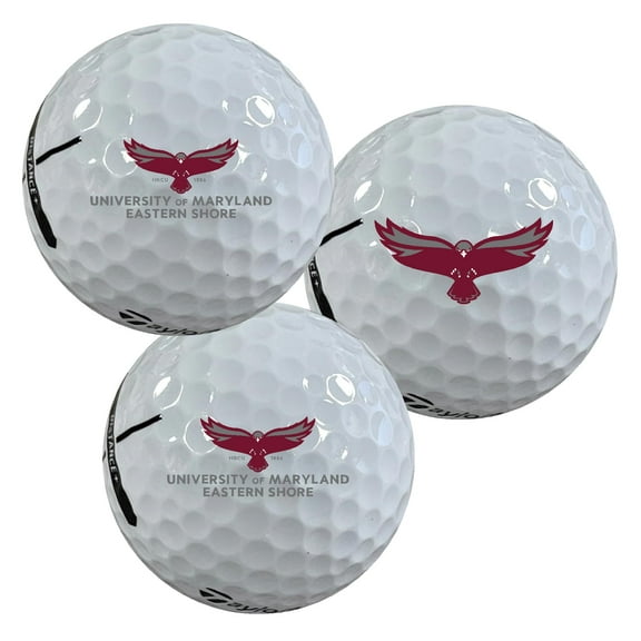 Maryland Eastern Shore Hawks Logo Edition Taylormade Distance Golf Balls 12-Pack (Dozen)