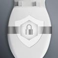 thumbnail image 4 of MAYFAIR Toilet Seat will Slow Close and  Never Come Loose, ROUND, Long Lasting Plastic, White, 20SLOWE, 4 of 8