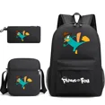 thumbnail image 3 of Disney-mochila de dibujos animados para niños, morral escolar de 3 piezas, con dibujos animados, para guardar lápices, para regalo de cumpleaños, 3 of 5