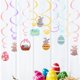 thumbnail image 2 of Fiesta De Pascua Remolino Huevo Espiral Colgante Ligero Duradero Pascua Colgante Remolino Decoraciones De Techo Vogacara HA043572-01, 2 of 5