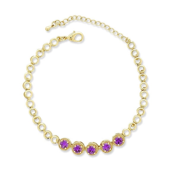 CZ Stone Ankle Bracelets For Summer, 5" 2" Inch Adjustable Size.