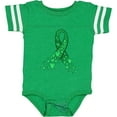 thumbnail image 3 of Inktastic Cerebral Palsy Awareness- Green Ribbon Made of Hearts Boys or Girls Baby Bodysuit, 3 of 5