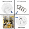 thumbnail image 4 of Yellow Gnomes Shower Curtain, Waterproof Shower Curtains for Bathroom, Vintage Buffalo Plaid Black Bee Daisy Washable Fabric Bathtub Curtain Set Bath Decor with 12 Hooks Standard 72"x72", 4 of 8
