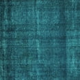 thumbnail image 1 of Ahgly Company Machine Washable Indoor Square Oriental Turquoise Blue Industrial Area Rugs, 5' Square, 1 of 4