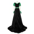 thumbnail image 2 of Regency Dresses for Women Vintage Victorian Costume Dress Empire Waist Long Tea Party Ball Gown with Gloves, 2 of 5