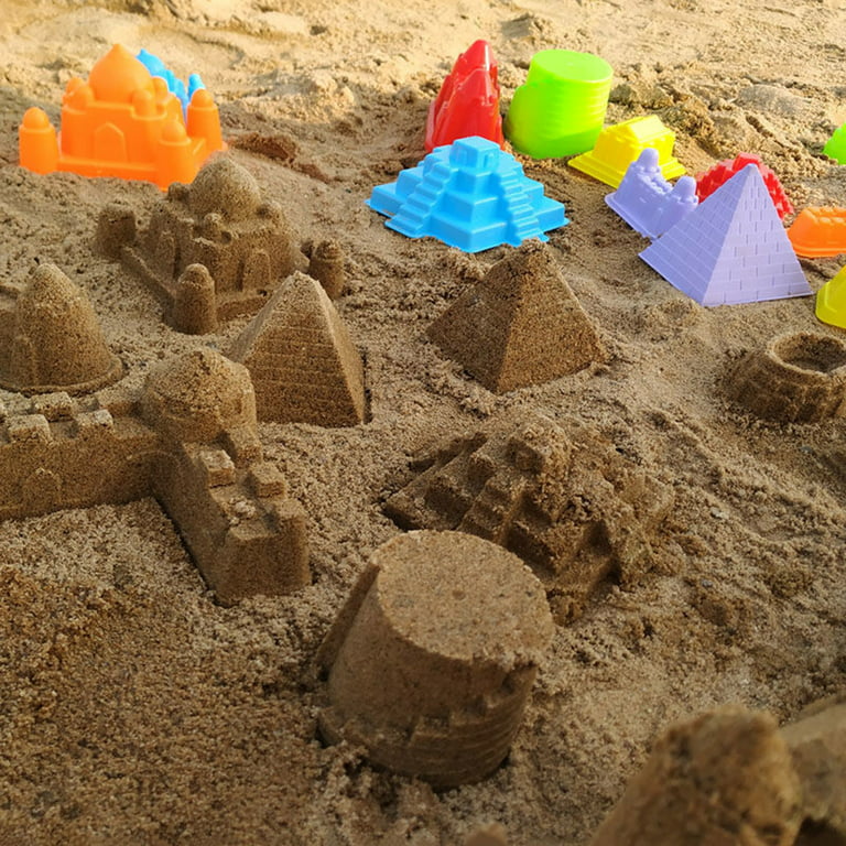 BOOMTB Eco-Friendly Castle Mold Sand Toy Kit for Sandbeach Smooth Edges  Beach Mold 
