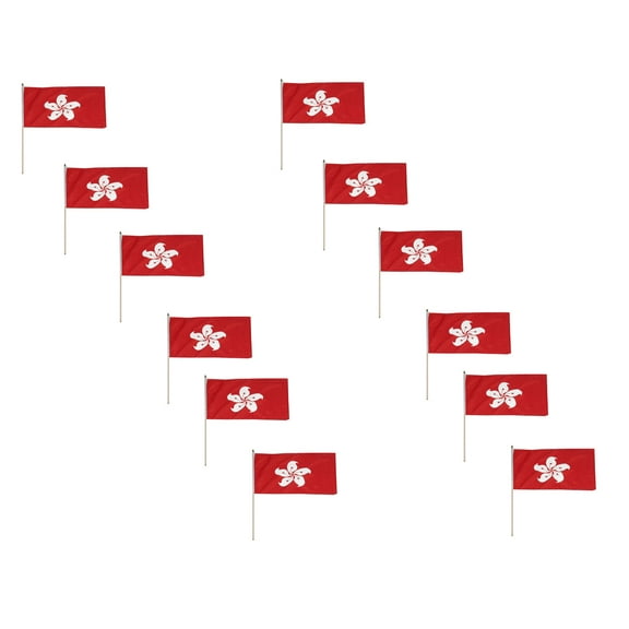 Hong Kong flag 12 x 18 inch - 12 PK