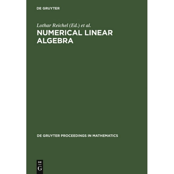 de Gruyter Proceedings in Mathematics Numerical Linear Algebra: Proceedings of the Conference in Numerical Linear Algebra and Scientific Computation, Kent (Oh, (Hardcover)