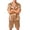 Complexion, variant on Leidass Mens Pajama Set Short Sleeve Button Down Sleepwear Set with Shorts Satin Lounge Set Notch Collar Pocket Camel L