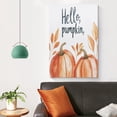 thumbnail image 4 of Hello Pumpkin Fall Happy Harvest Canvas Wall Art 20x30inch Canvas Print Fall Pumpkins Hello Pumpkin Vintage Retro Living Room Art Wedding Housewarming Gifts For Home Decoration, 4 of 8