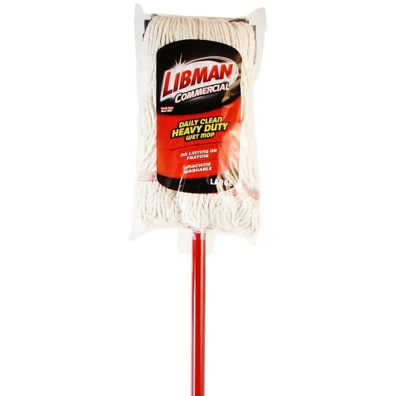 Libman Heavy-Duty Cotton Wet Mop, Large