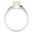thumbnail image 4 of Solitaire Engagement Ring for Women - 1ct Natural Morganite in 14K White Gold Promise Ring, 4 of 6
