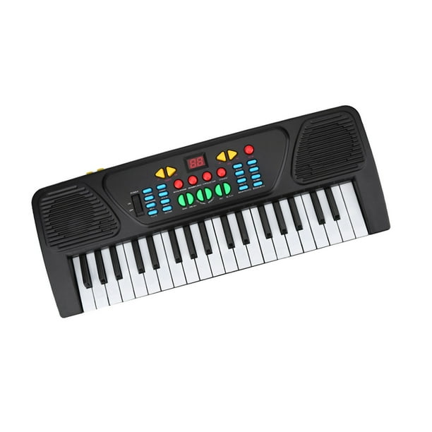 Teclado Electrónico de Juguete Educativo Multifuncional de 37 Teclas para Niños y Principiantes, Teclado de piano musical de Juguete