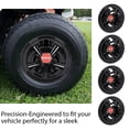 thumbnail image 6 of PIT66 Wheel Golf Cart Wheel Covers Hub Caps Fit For Yamaha Club Car E-Z-GO 8" Black, 6 of 9